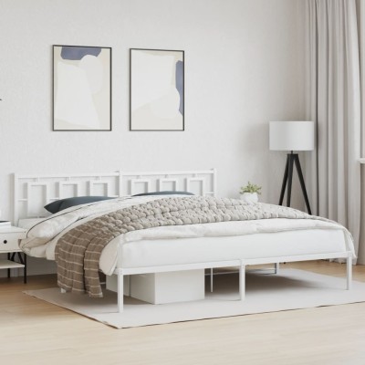 Metal bed frame with...