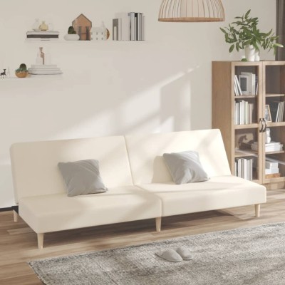 Double sofa-bed, cream...