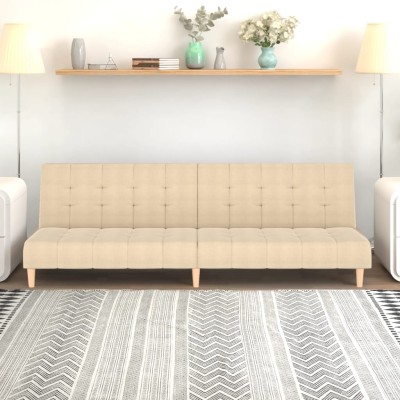 Double sofa-bed, cream...