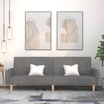 Double sofa-bed, light gray...