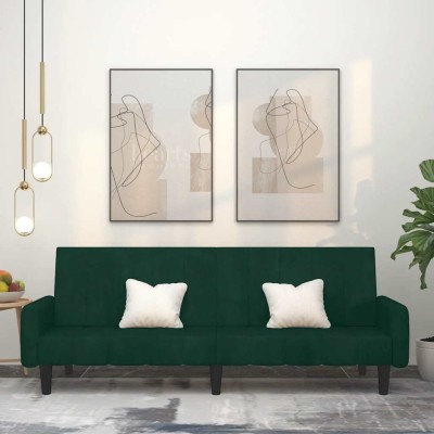 Dvivietė sofa-lova, tamsiai...