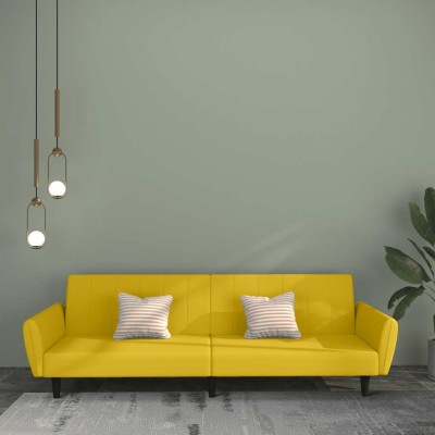 Double sofa-bed, yellow,...