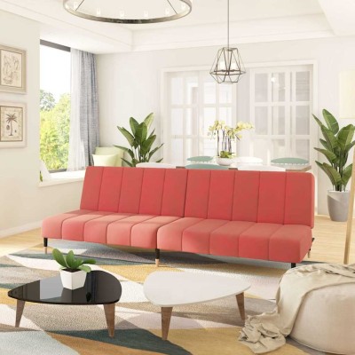 Dvivietė sofa-lova, rožinės...