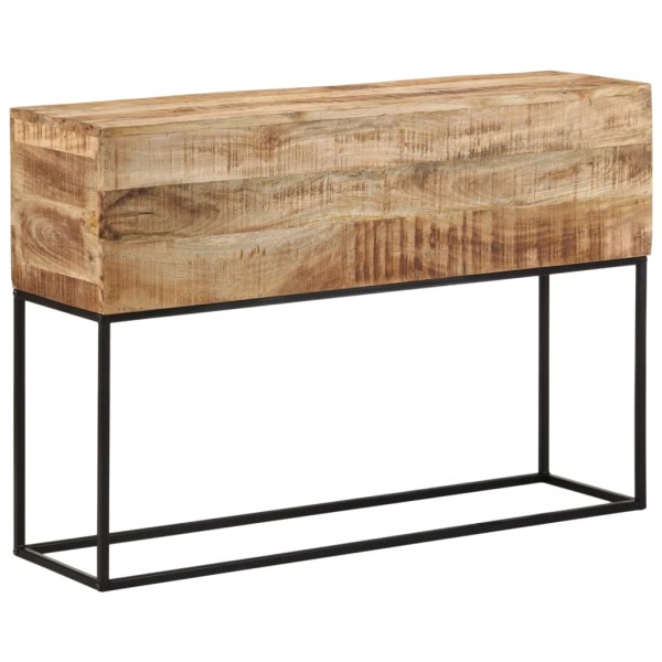 Console table, 110x30x75cm, solid mango and iron