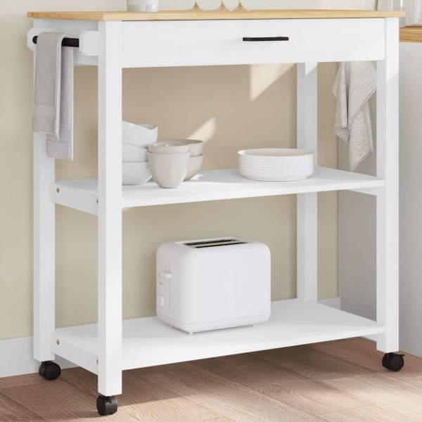 Kitchen trolley MONZA, 84x40x88.5cm, solid pine wood