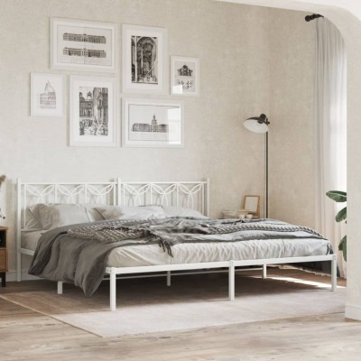 Metal bed frame with...