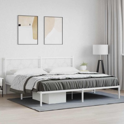 Metal bed frame with...