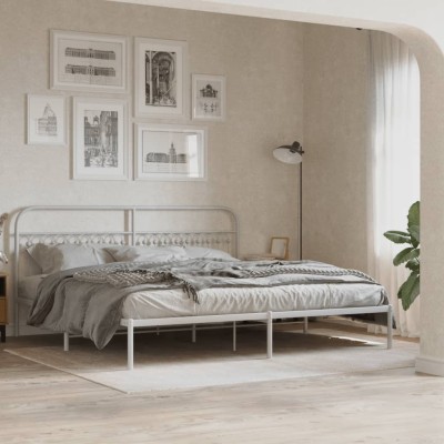 Metal bed frame with...