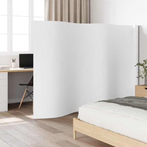 Room divider, white, width 600 cm, height 165 cm, bamboo