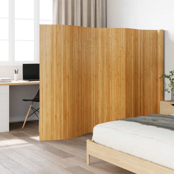 Room divider, natural color, width 800 cm, height 165 cm, bamboo