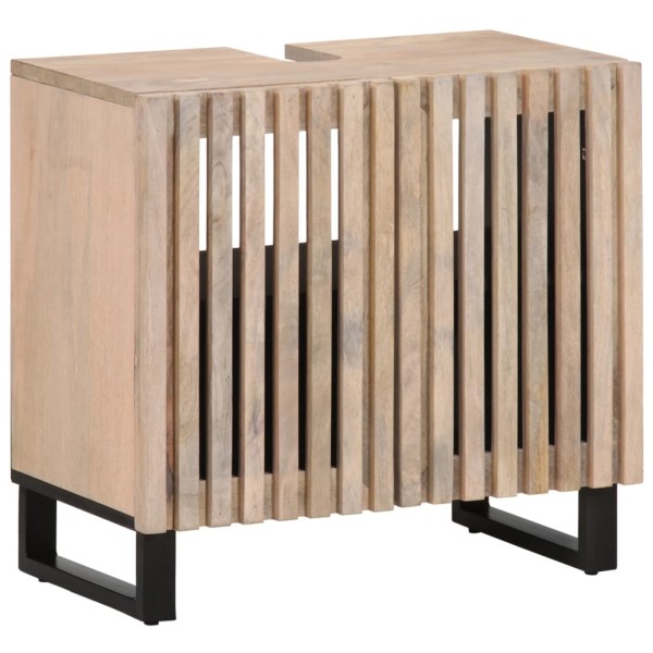 Bathroom cabinet for washbasin, 62x34x58cm, mango solid