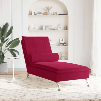 Massage lounger with long...