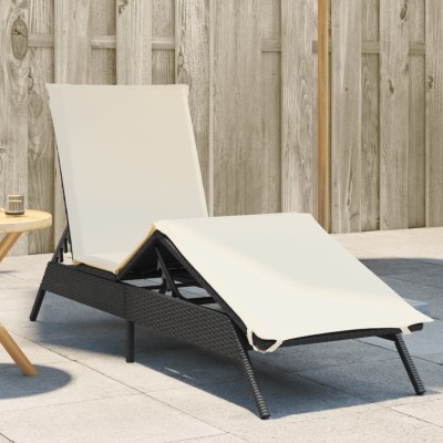 Sun lounger with cushions,...