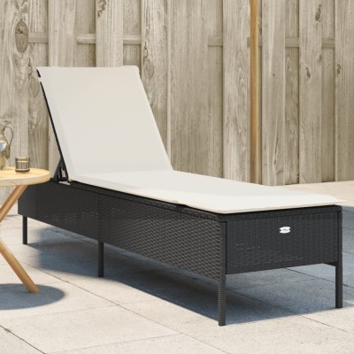 Sun lounger with cushions,...