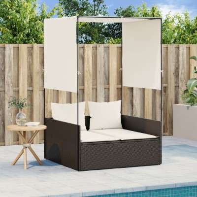 Double sunbed with canopy...