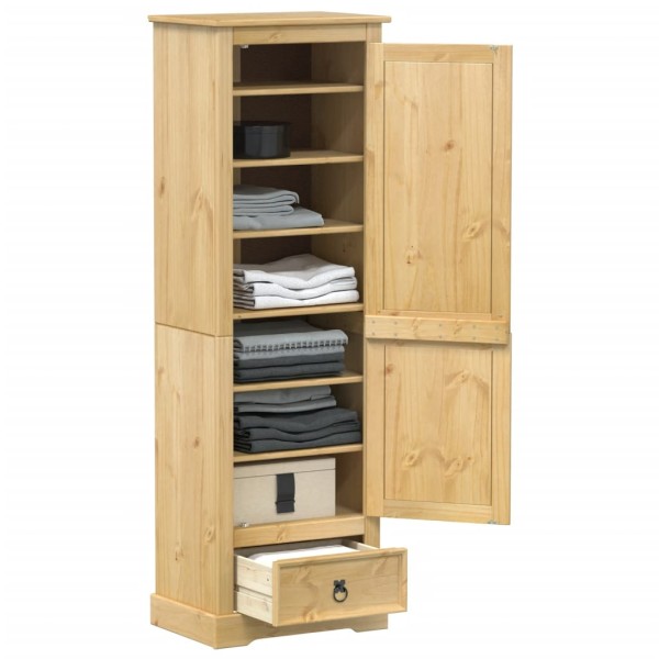 Wardrobe Corona, 55x38x170cm, solid pine wood