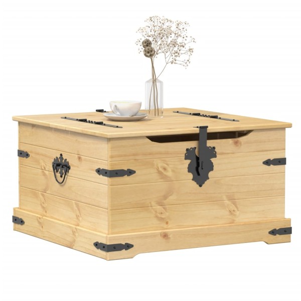 Storage box Corona, 78x78x45cm, solid pine wood