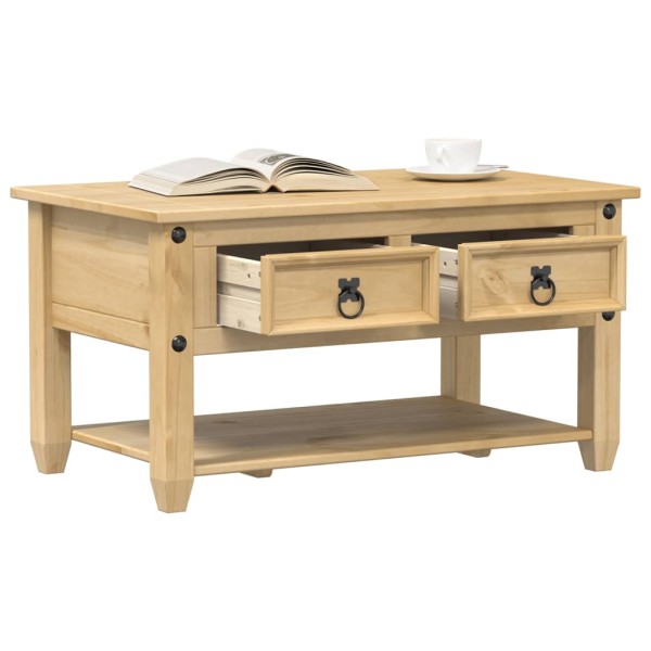 Coffee table with drawers Corona, 85x50x45cm, solid pine