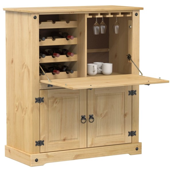 Wine cabinet Corona, 97x45x114cm, solid pine wood
