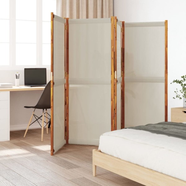 Room partition, 4 segments, light gray, 280x180cm