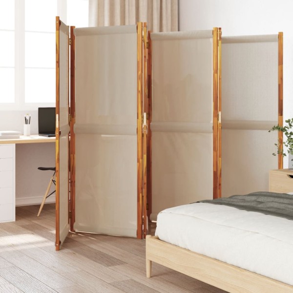 Room partition, 6 segments, taupe color, 420x180cm