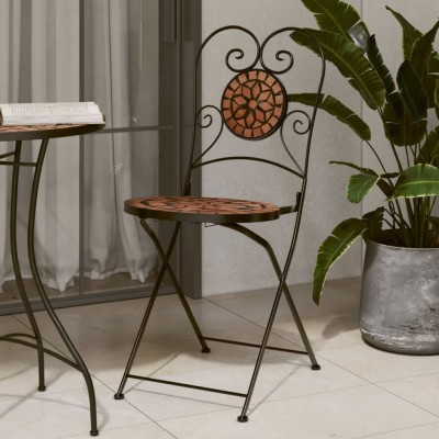 Folding bistro chairs, 2...