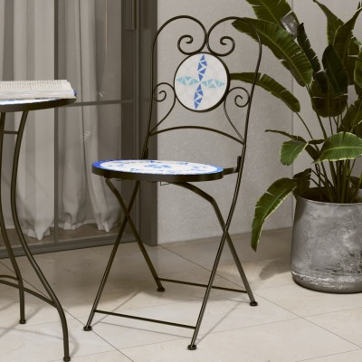 Folding bistro chairs, 2...