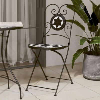 Folding bistro chairs, 2...