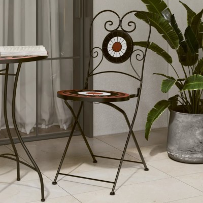 Folding bistro chairs, 2...