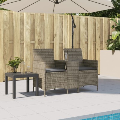 Two-seater garden sofa with...