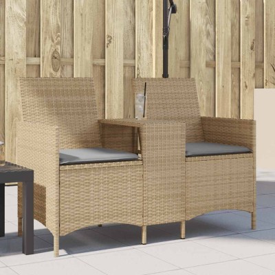 Two-seater garden sofa with...