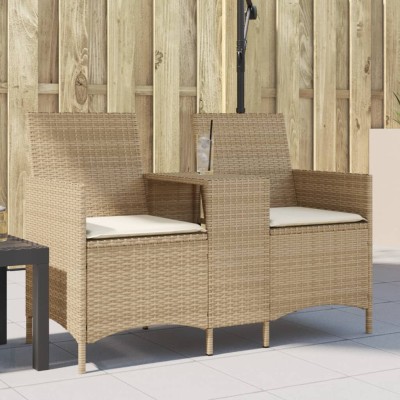 Two-seater garden sofa with...
