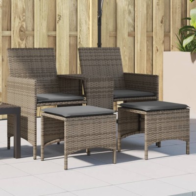 Two-seater garden sofa with...
