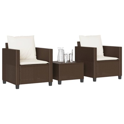 Bistro set with cushions, 3...