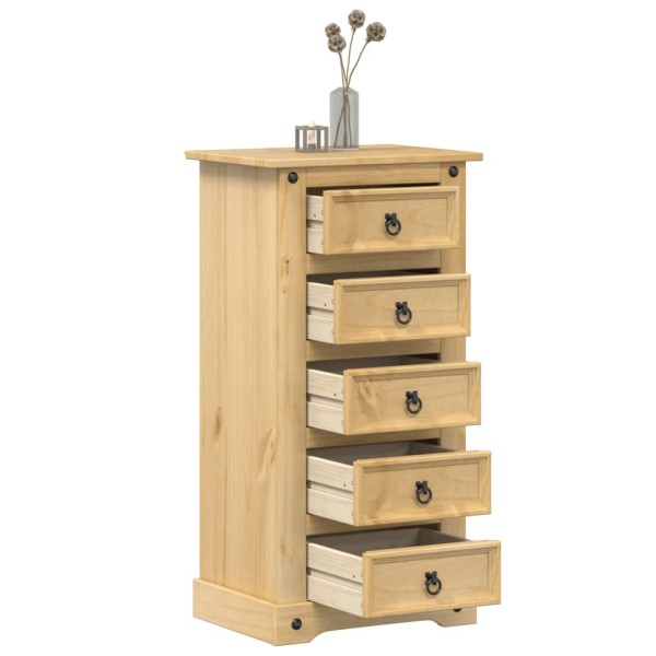 Bedside cabinet Corona, 53x39x103cm, solid pine wood