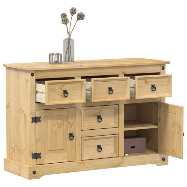 Side cabinet Corona, 112x40x75cm, solid pine wood