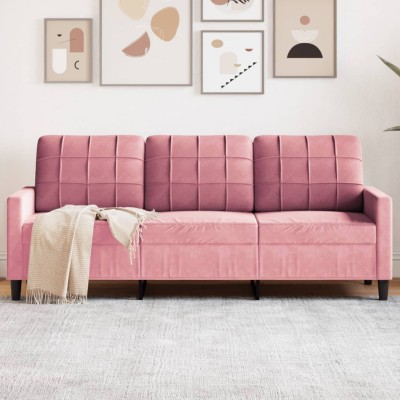 Three-seater sofa, pink,...