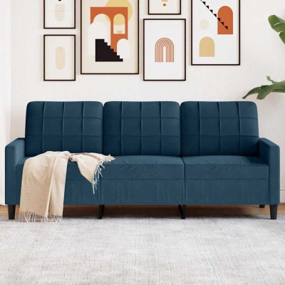 Three-seater sofa, blue,...