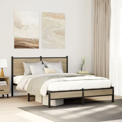 Bed frame without mattress,...