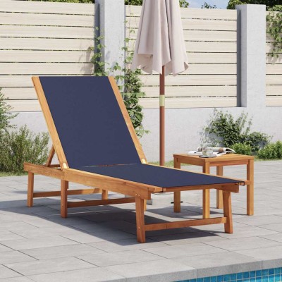 Sun lounger with table,...