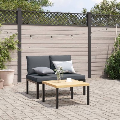 Garden bench with cushions,...