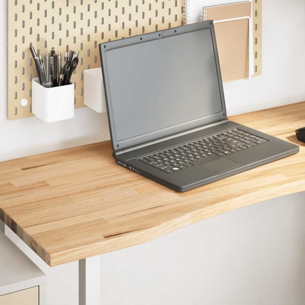 Desk top, raw oak, rectangular