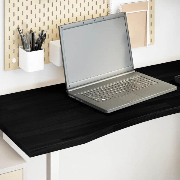 Desk top, dark brown, oak, rectangle