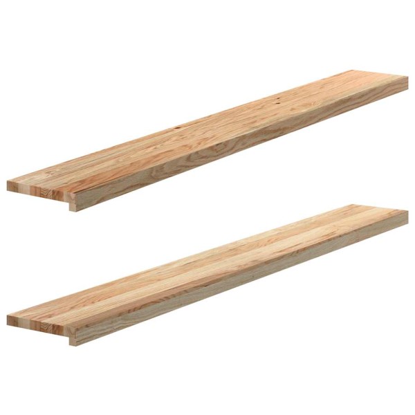 Window sills, 2 pcs., 160x20x2 cm, untreated oak wood