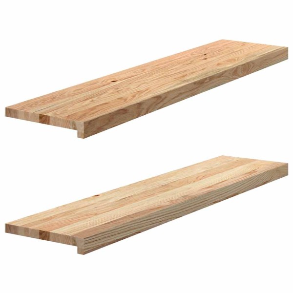 Window sills, 2 pcs., 110x30x2 cm, untreated oak wood