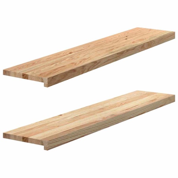 Window sills, 2 pcs., 120x30x2 cm, untreated oak wood