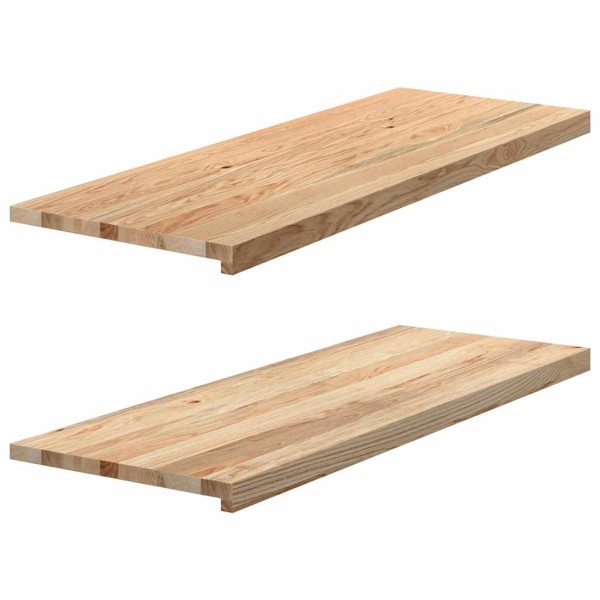 Window sills, 2 pcs., 110x40x2 cm, untreated oak wood