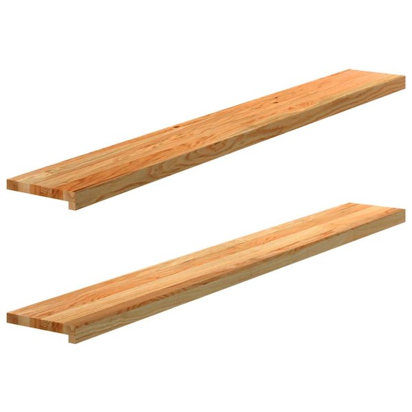 Window sills, 2 pcs., light brown, 160x20x2 cm, oak wood