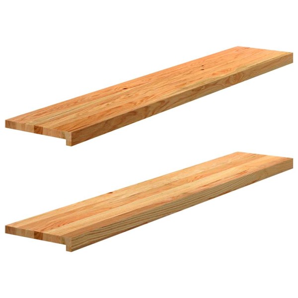 Window sills, 2 pcs, light brown, 140x25x2 cm, oak wood