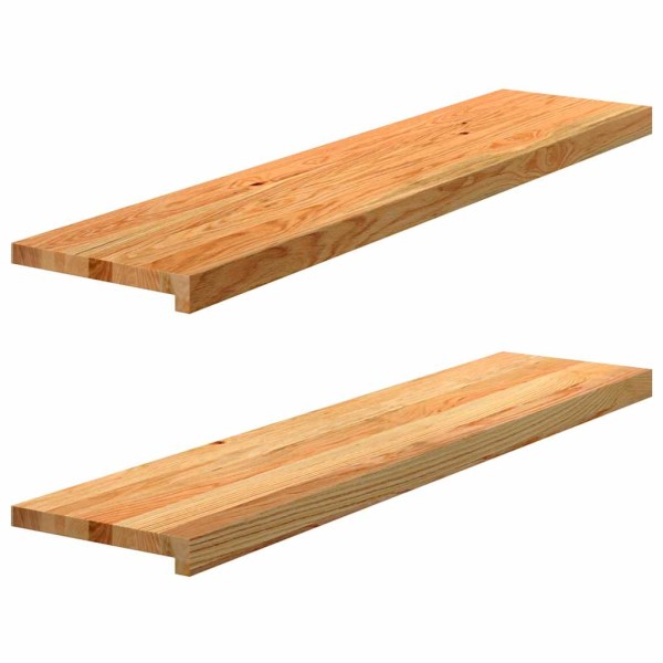 Window sills, 2 pcs., light brown, 110x30x2 cm, oak wood